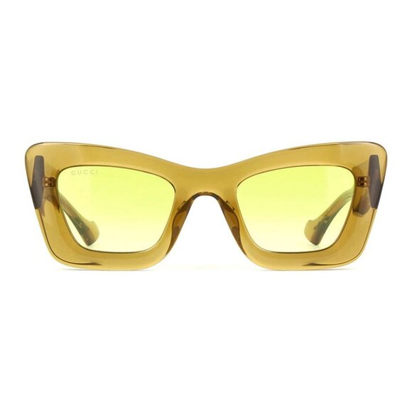 NEW GG1552S 004 GUCCI SUNGLASSES WOMEN BROWN CAT EYE EYEWEAR - Picture 2 of 4